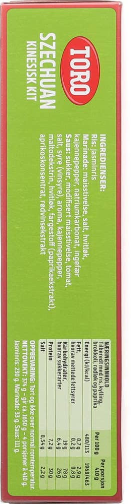 Toro Szechuan kinesisk kit 4 porsjoner