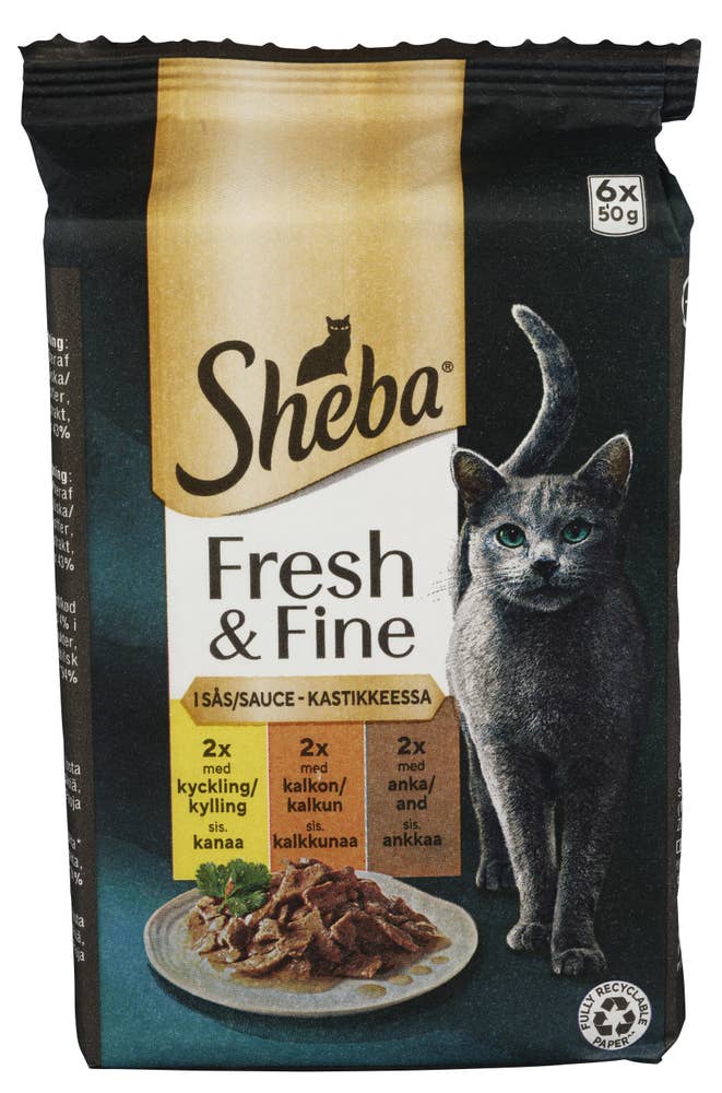 Sheba Fresh & Fine Poultry Kylling, kalkun & and