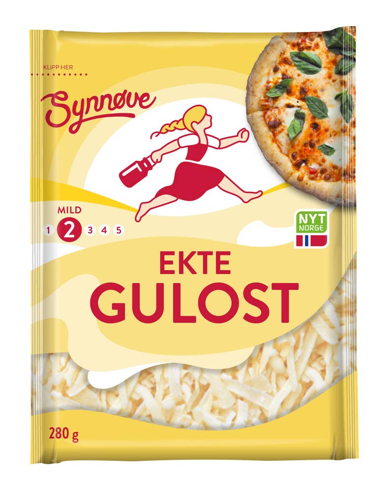 Synnøve Ekte gulost Revet