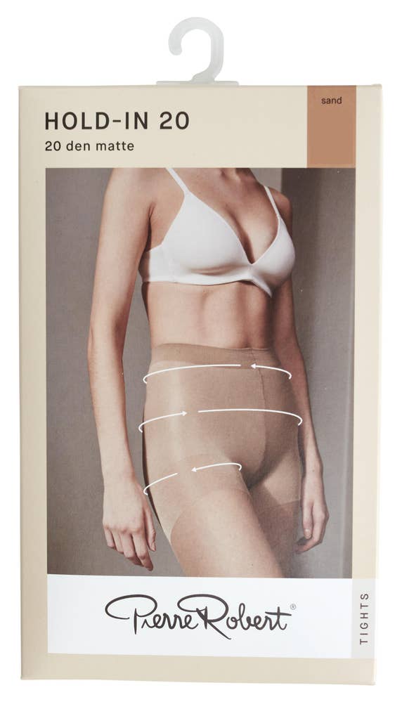 Pierre Robert Strømpebukse Hold In 20 DEN Sand, Str. 36-40