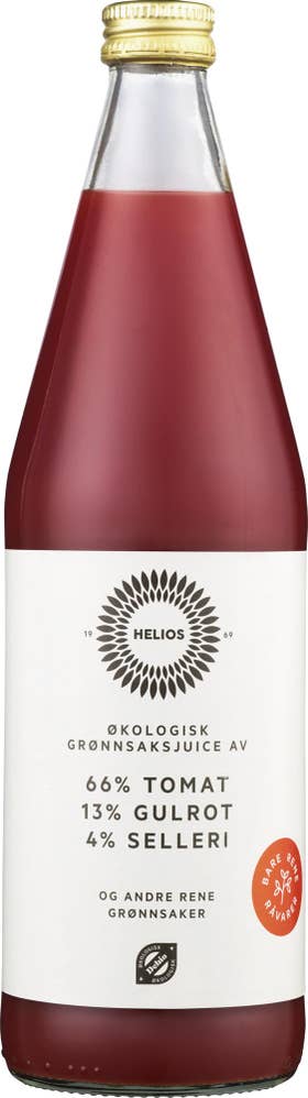 Helios Økologisk grønnsaksjuice Melkesyregjæret m+
