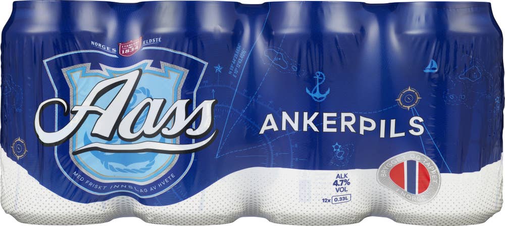 Aass Bryggeri Ankerpils 12 x 0,33l