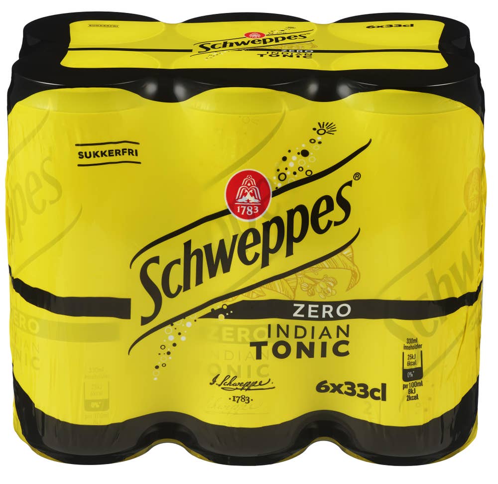Schweppes Tonic Zero 6x0,33l