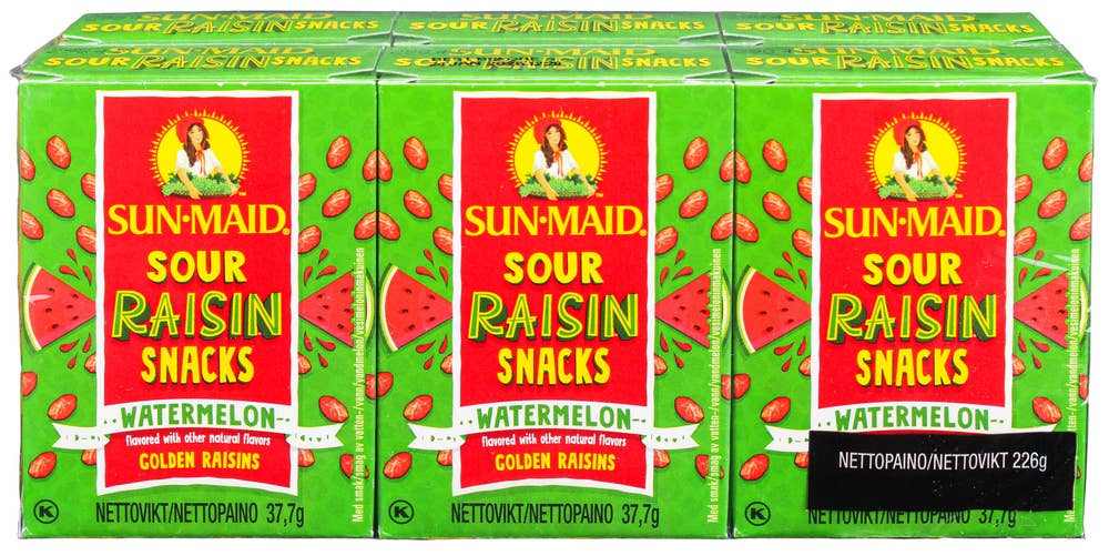 Sun Maid Rosiner Sour Watermelon 6 x 37,7g