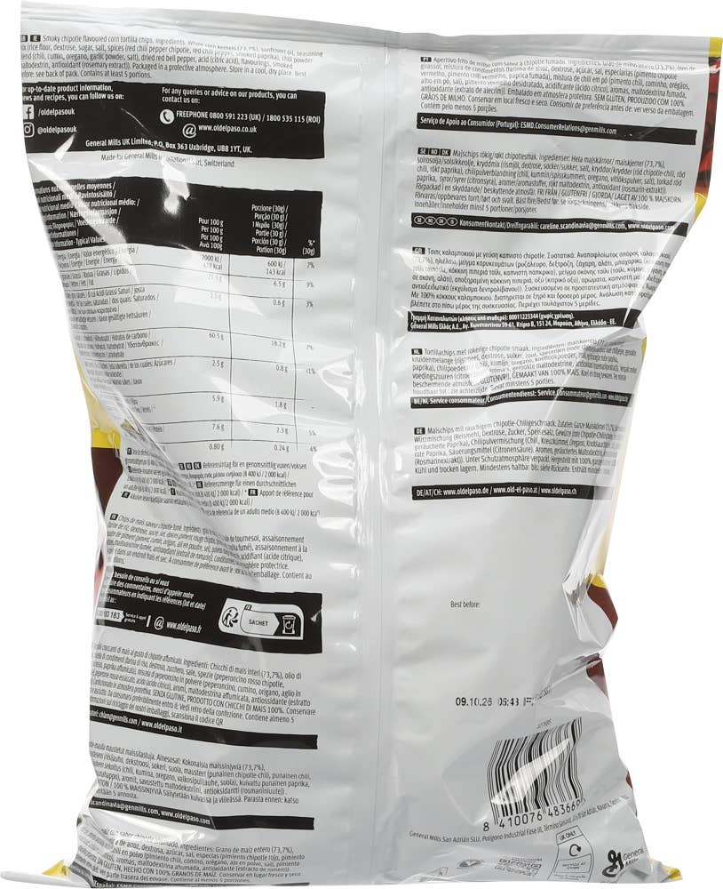 Old El Paso Tortilla Chips Chipotle