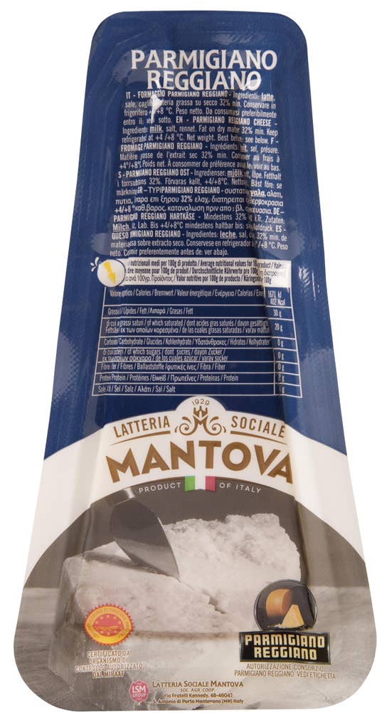 Latteria Sociale Mantova Parmigiano lagret 12 mnd