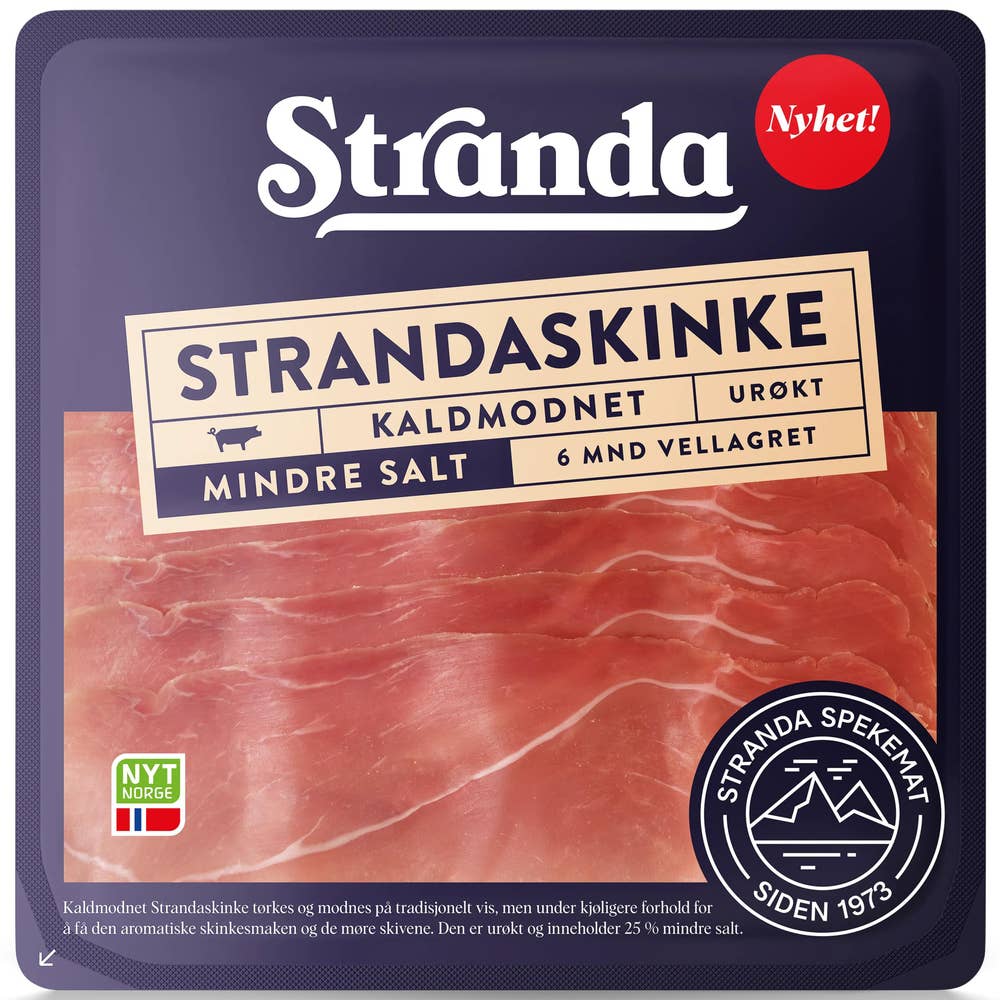 Stranda Strandaskinke Mindre salt, urøkt