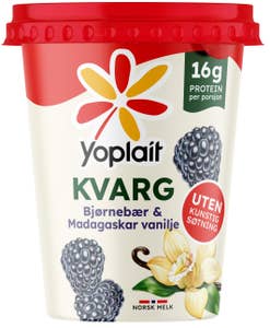 Yoplait KVARG Bjørnebær og vanilje