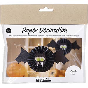 Sprell Mini DIY-Kit Papirdekorasjoner flaggermus