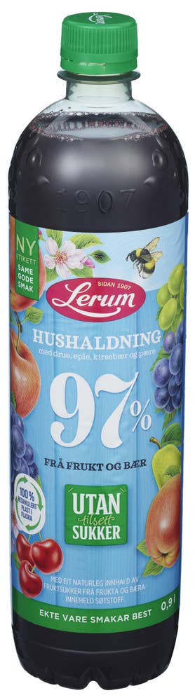 Lerum Husholdningssaft Uten Tilsatt Sukker