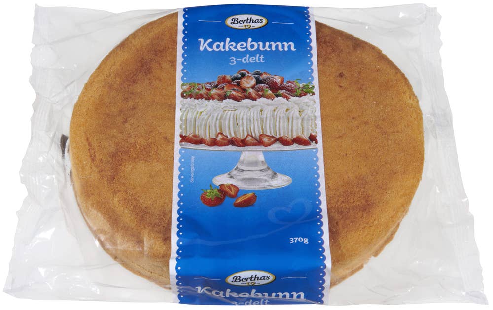 BERTHAS Kakebunn i 3 deler