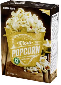 Micropopcorn med Smør