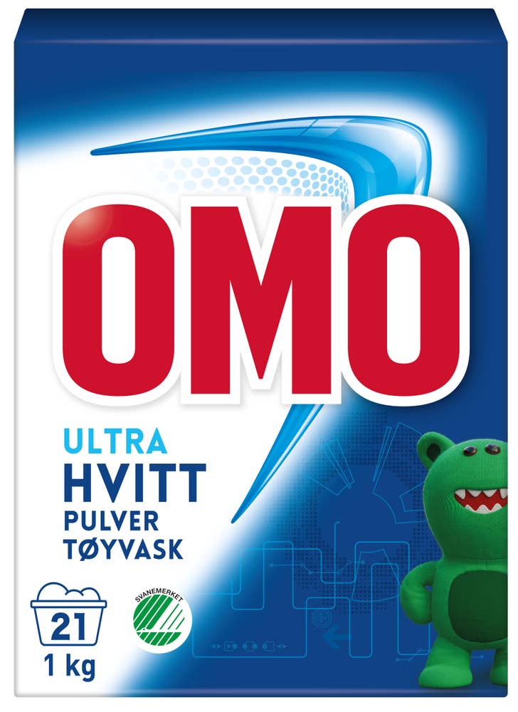 Omo Ultra hvitt pulver