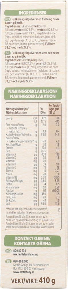 Nestlé Min fullkornsgrønt God natt Fra 6 mnd