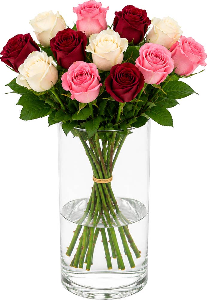 MIMEA Roser mix kalde farger 35cm