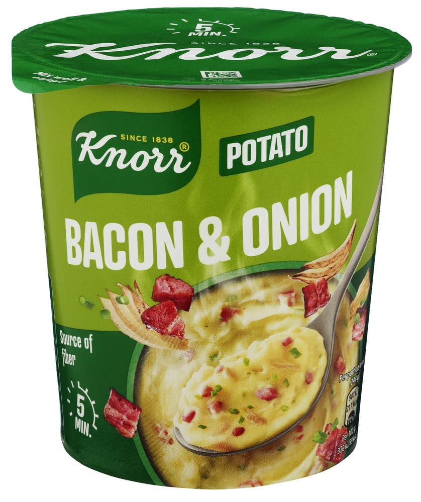 Knorr Potato Bacon & Onion Smårett i kopp
