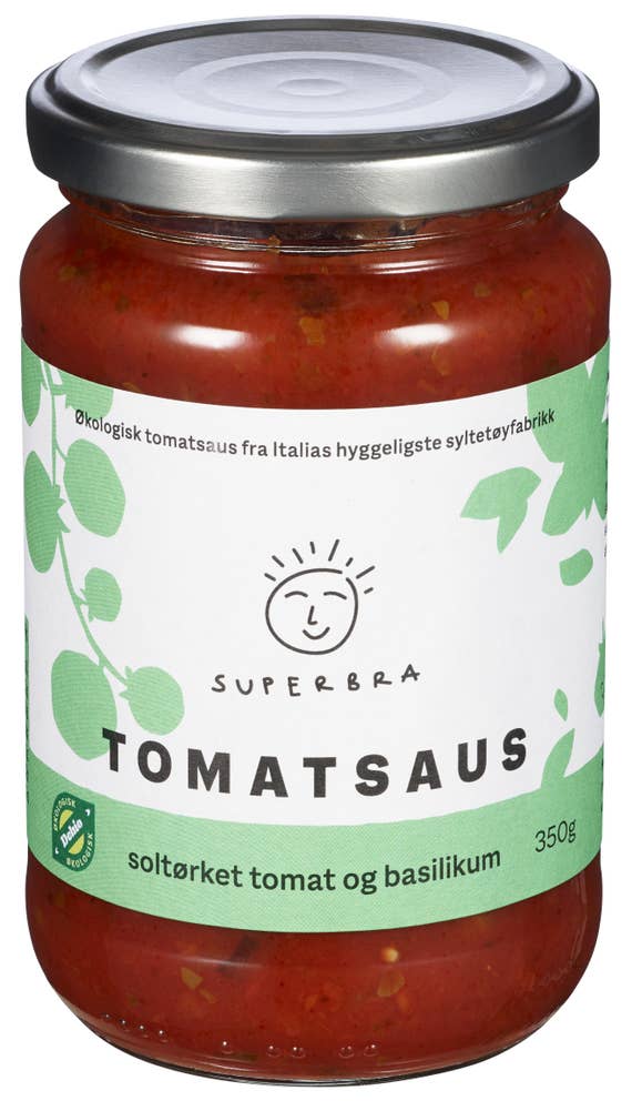 Superbra Tomatsaus Soltørket tomat og basilikum