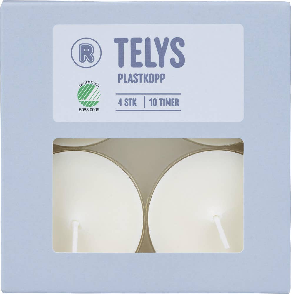 R Maxi-telys i plastkopp 10 timer, 4 stk