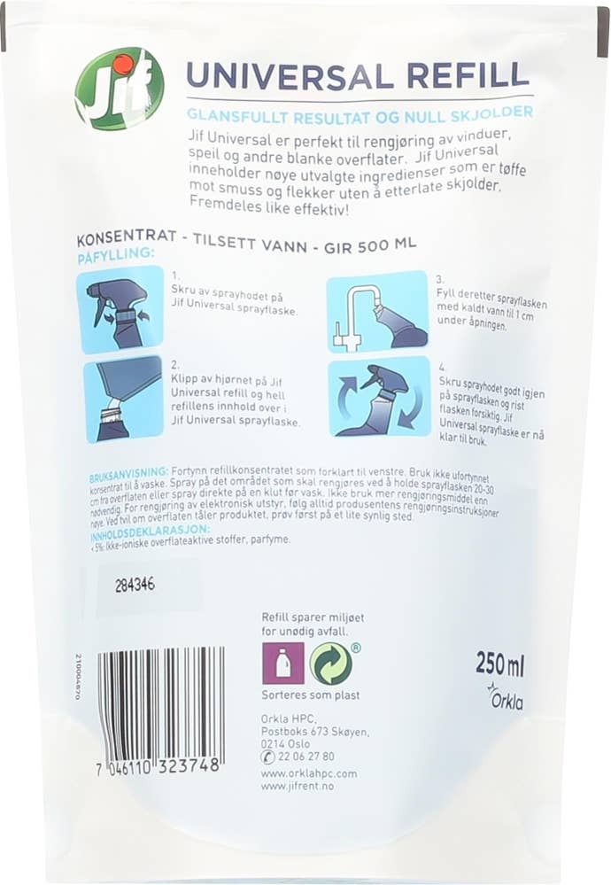 Jif Universalspray Refill Konsentrat