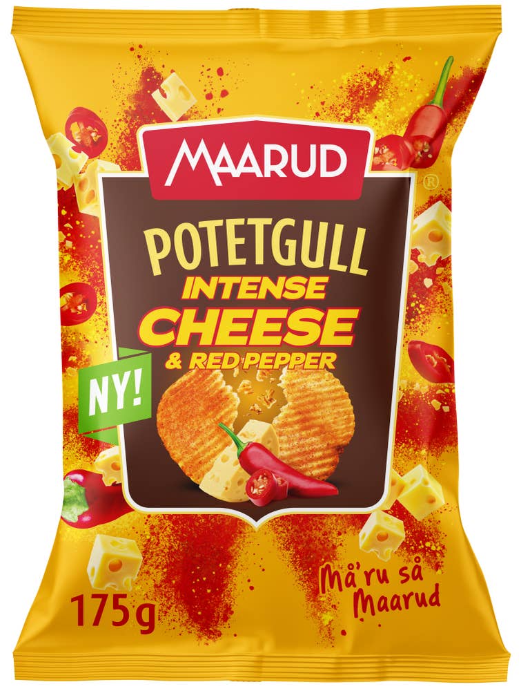 Maarud Potetgull Intense cheese & red pepper