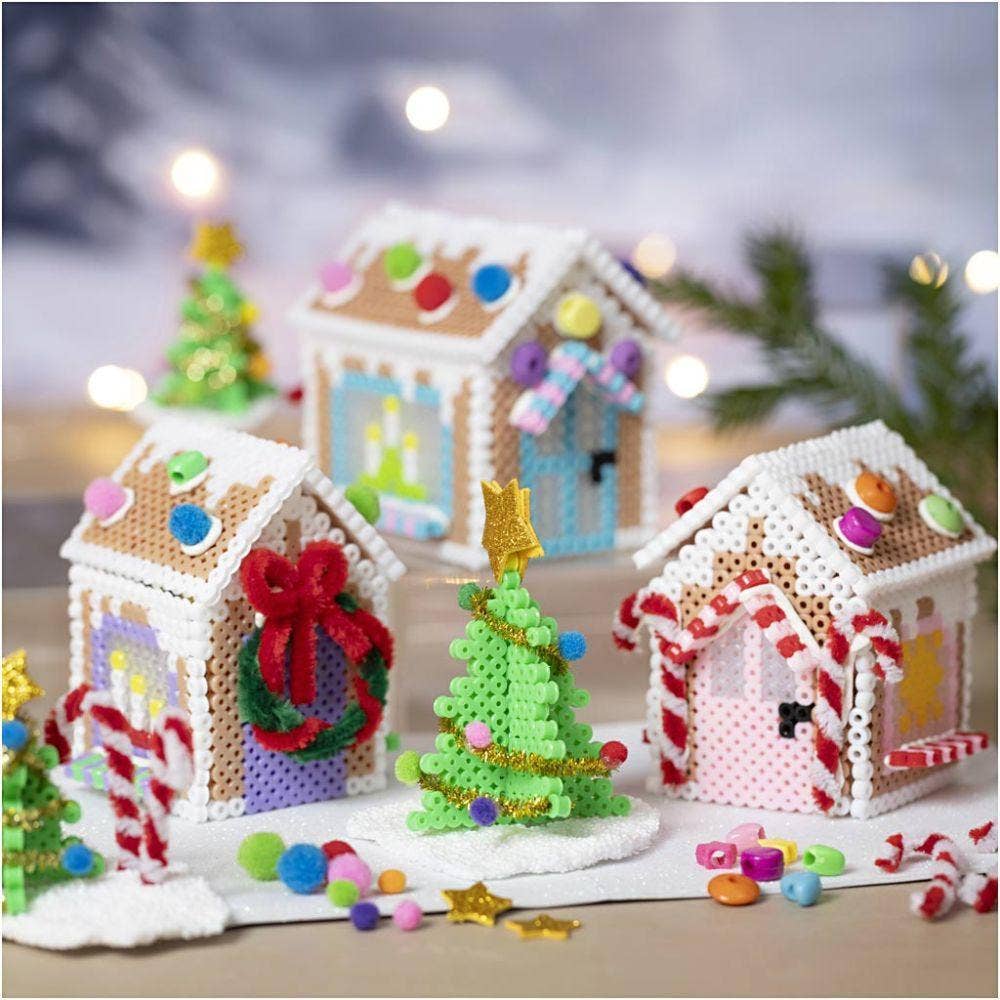 Sprell DIY-kit rørperler - Julehus Assorterte farger