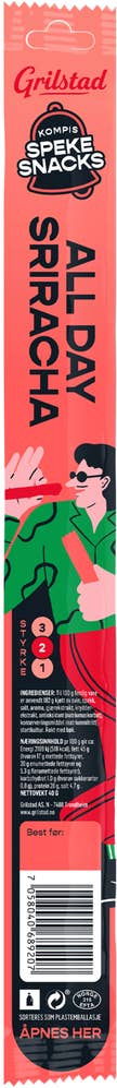 Grilstad Kompis spekesnack all day sriracha