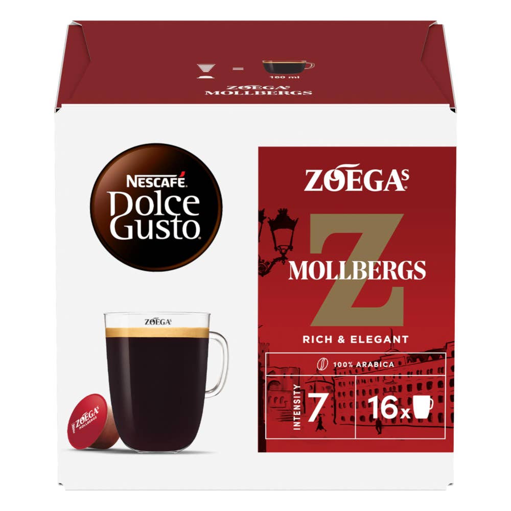 Nescafé Dolce Gusto Zoégas Mollbergs 16 kapsler, intensitet 7