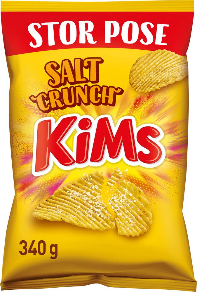 KiMs Salt crunch potetgull Stor pose