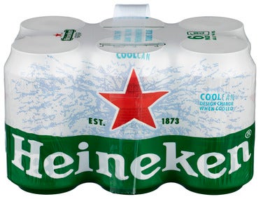 Heineken Cool Can 0,33l x 6 stk