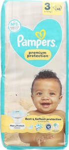Pampers Bleier Premium Protection Str. 3, 6-10kg, 48stk