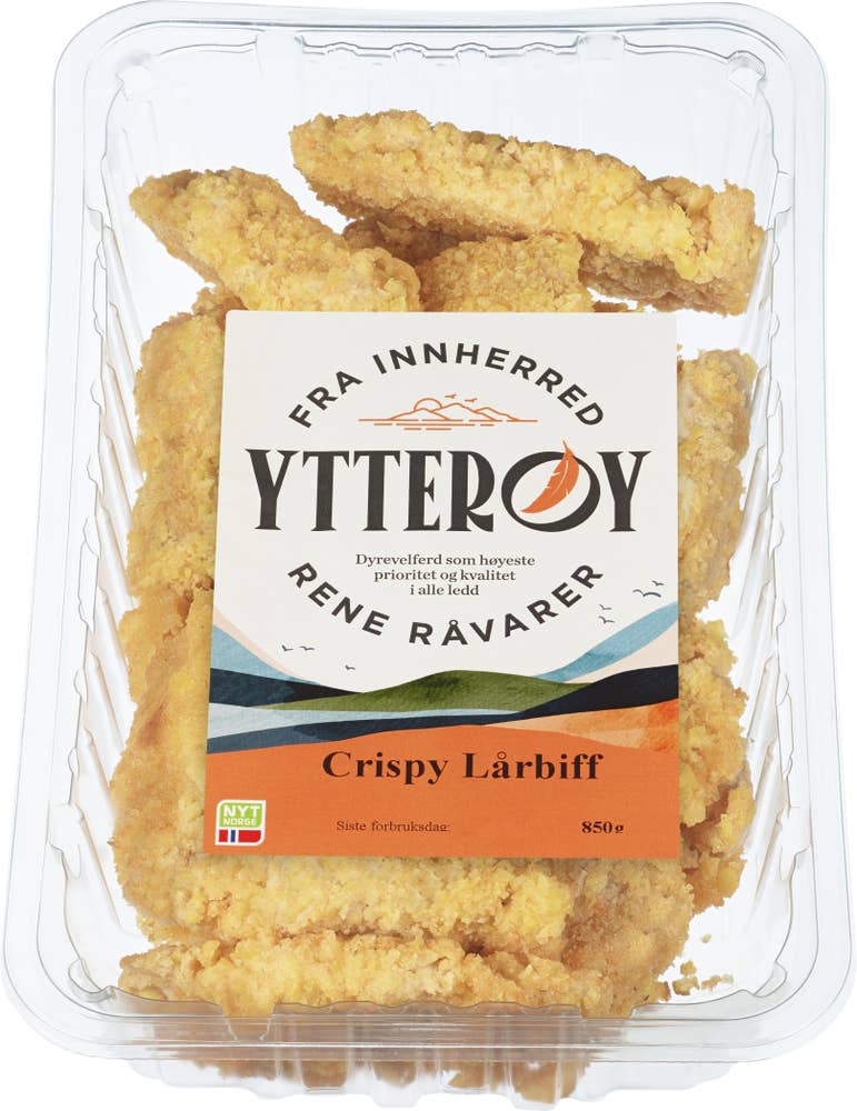Ytterøy Kylling Crispy Lårbiff Saktevoksende kylling