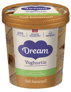 Dream Yoghurtis salt karamell uten sukker