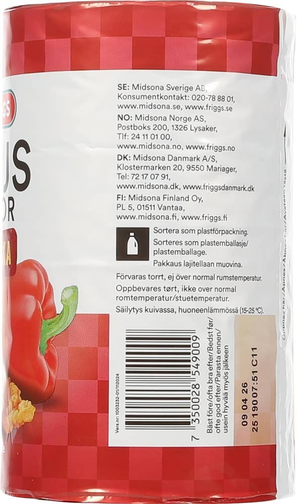 Friggs Maiskaker paprika