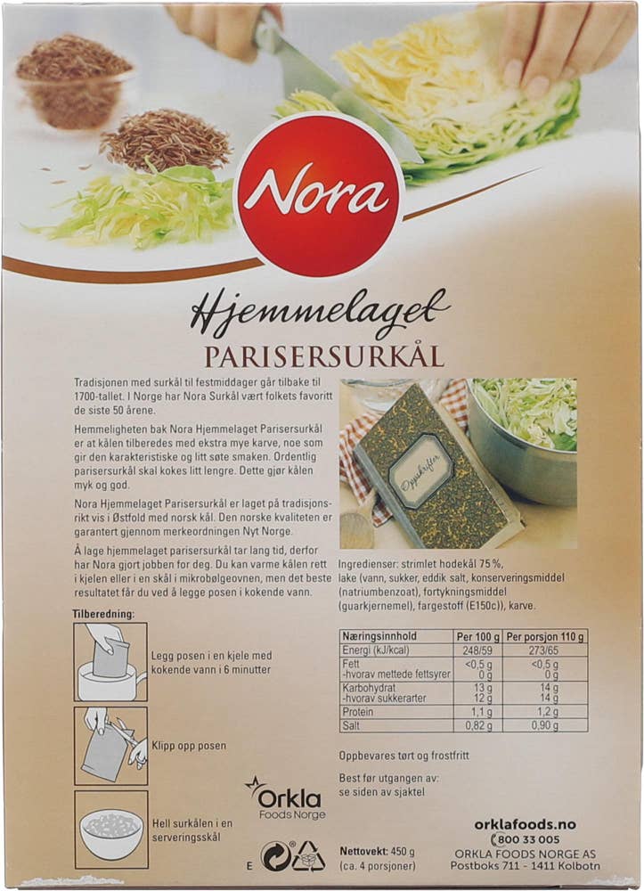 NORA Parisersurkål Hjemmelaget