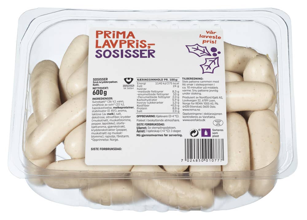 Prima Lavpris Sosisser