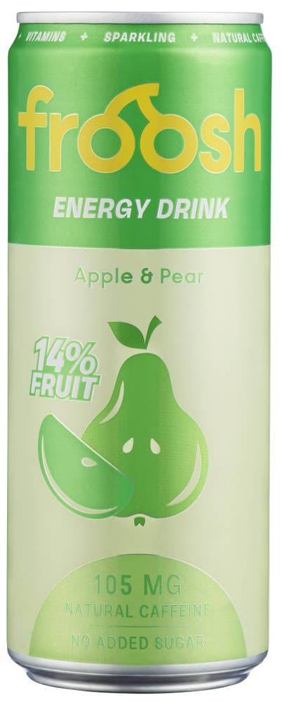 Froosh energidrikk eple og pære