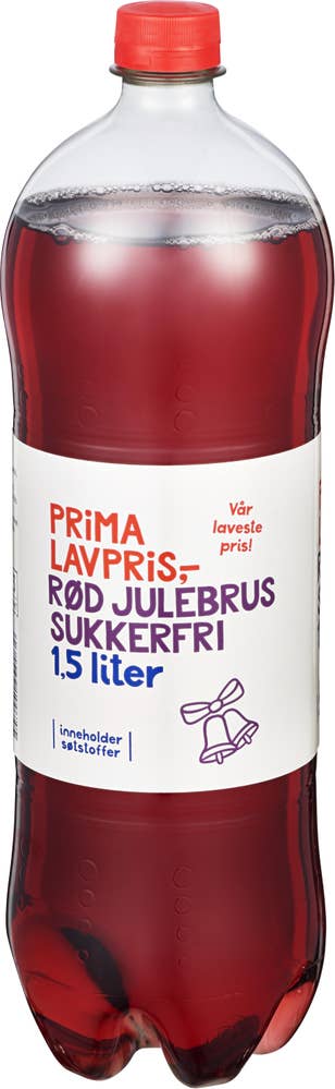 Prima Lavpris Rød julebrus Sukkerfri
