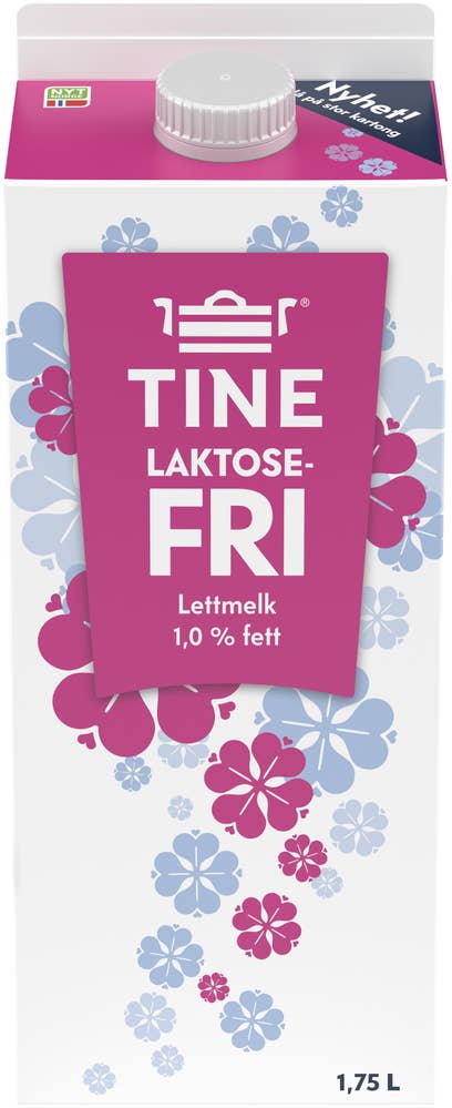 Tine Laktosefri Lettmelk 1,0%