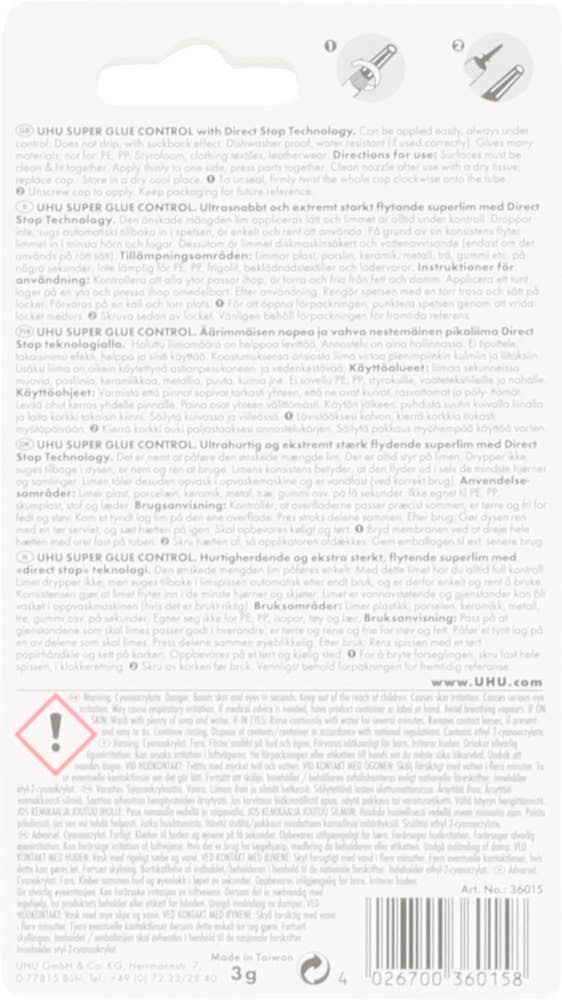 Uhu Superlim Ultra Fast Control