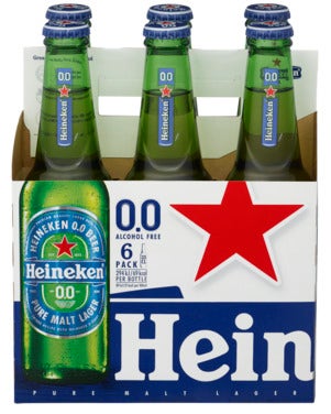 Heineken 0.0% Alkoholfri, 6 x 0,33l