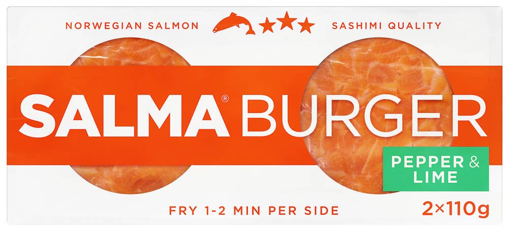 Salma Salma® Burger Pepper & Lime Norge, 2 stk