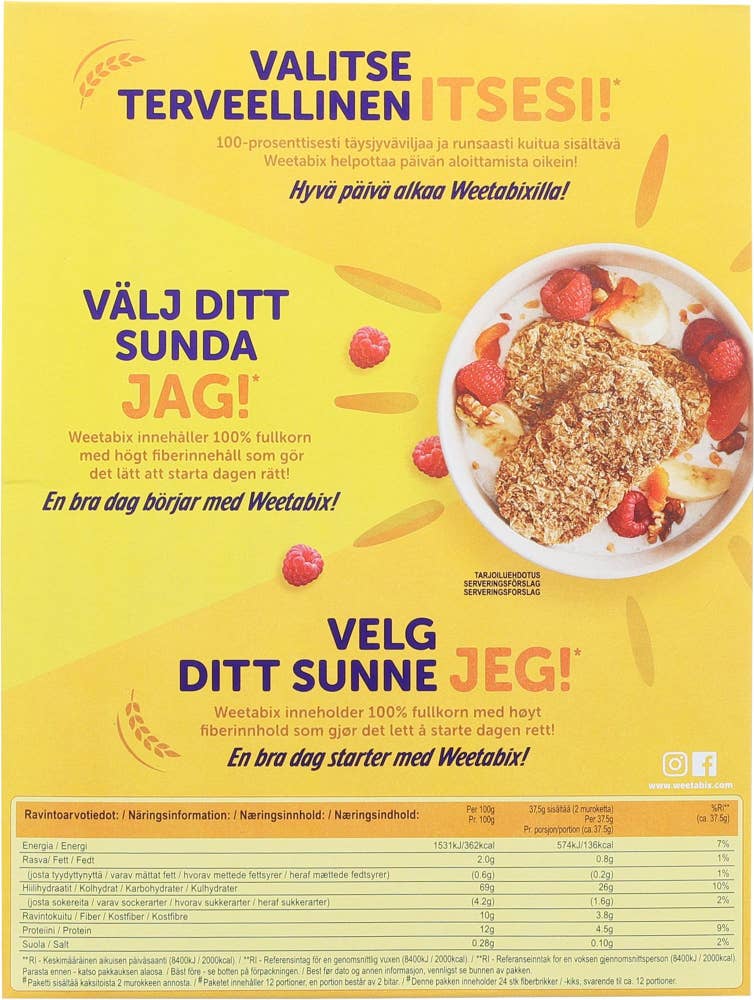 Weetabix Orginal 95% fullkorn