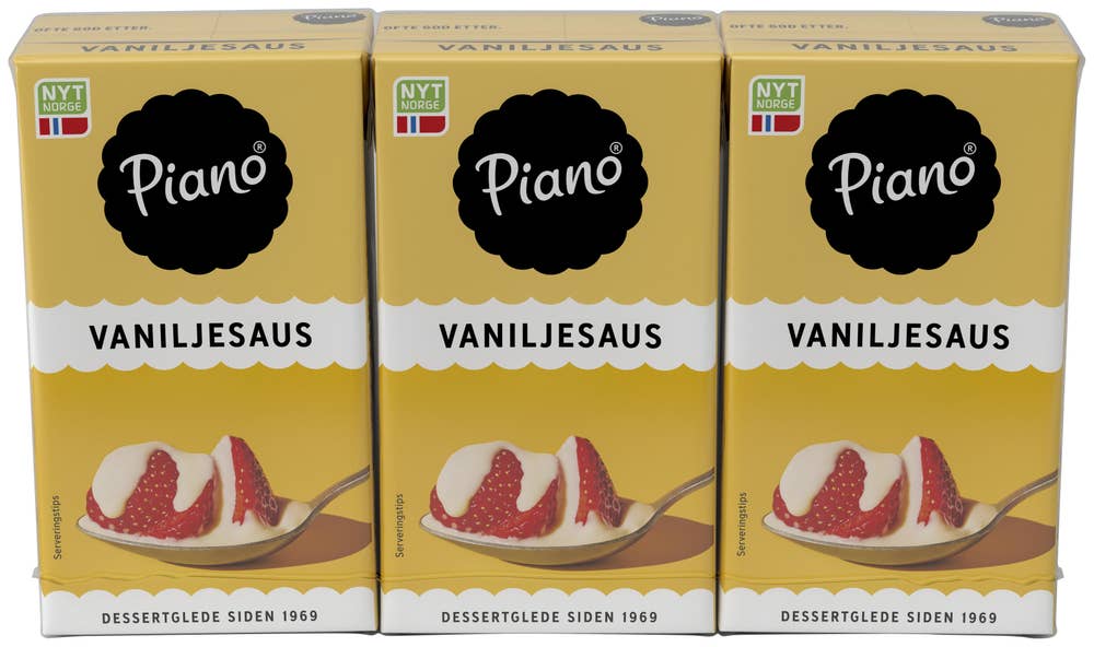 TINE Piano vaniljesaus 3 x 250 ml