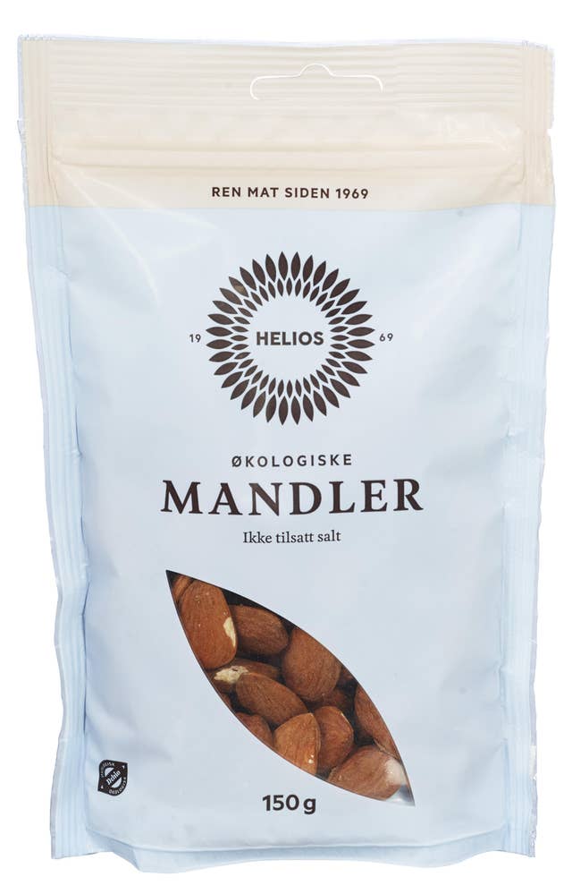 Økologiske mandler Maks 10 per kunde, 150 g