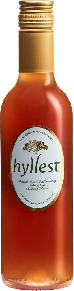 Hyllest Økologisk Rabarbra og Hylleblomstsaft