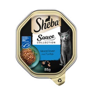 Sheba Sauce Lover våt kattematbrett med tunfisk i saus