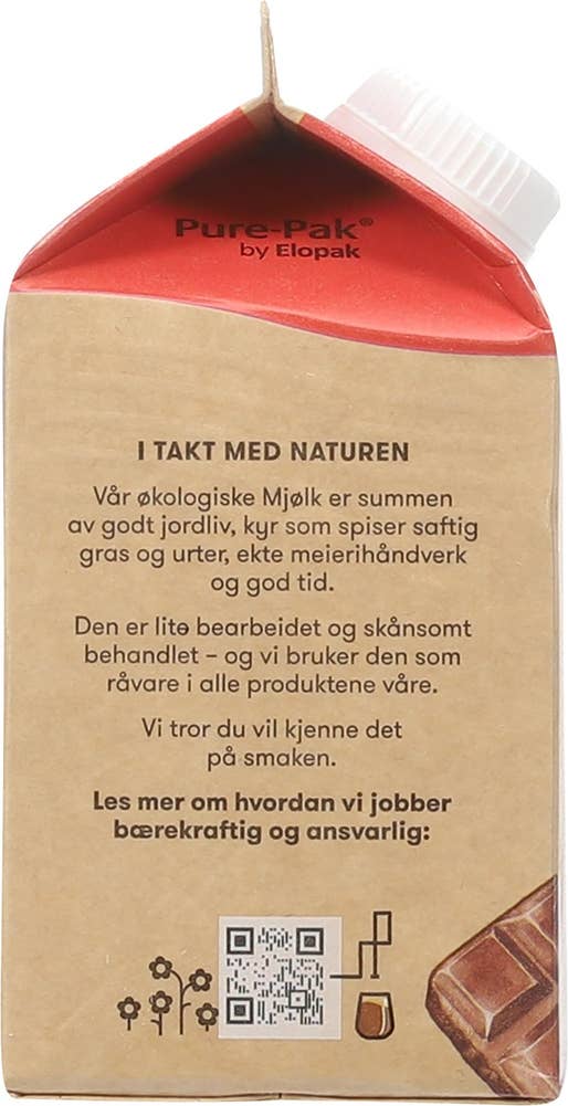 Rørosmeieriet Økologisk Fersk Sjokomjølk Laktosefri