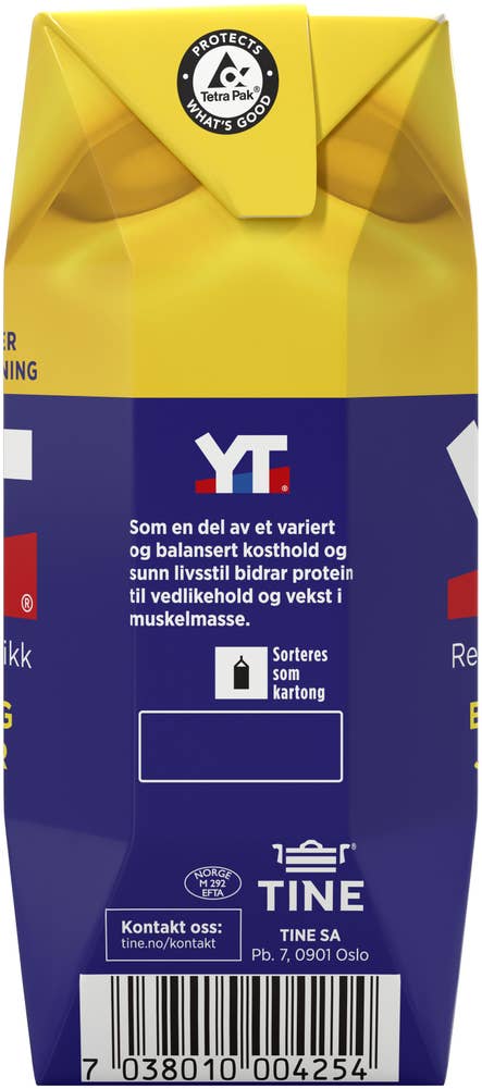 TINE YT restitusjonsdrikk Banan og jordbær
