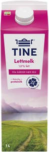 Tine Lettmelk 1% fett
