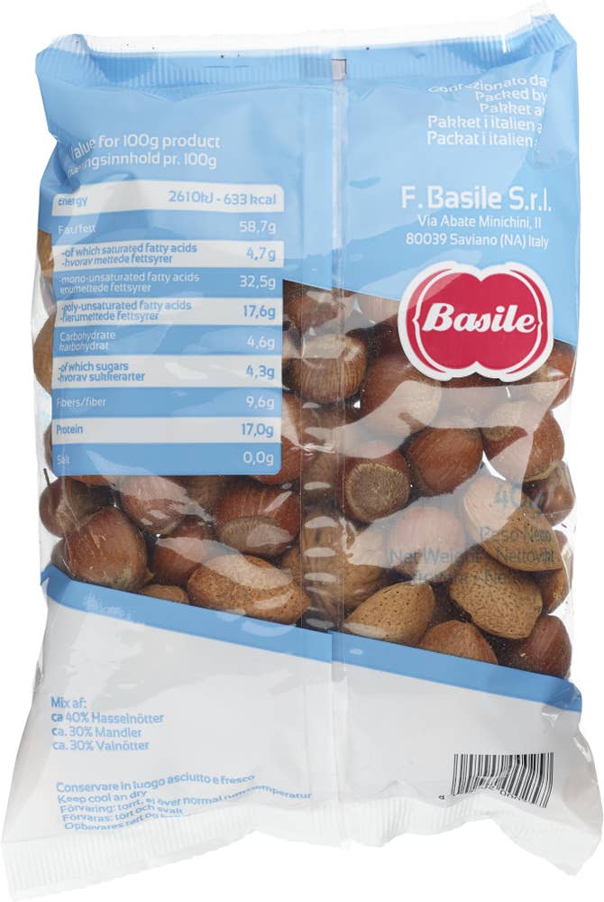 Basil Nøtteblanding med skall